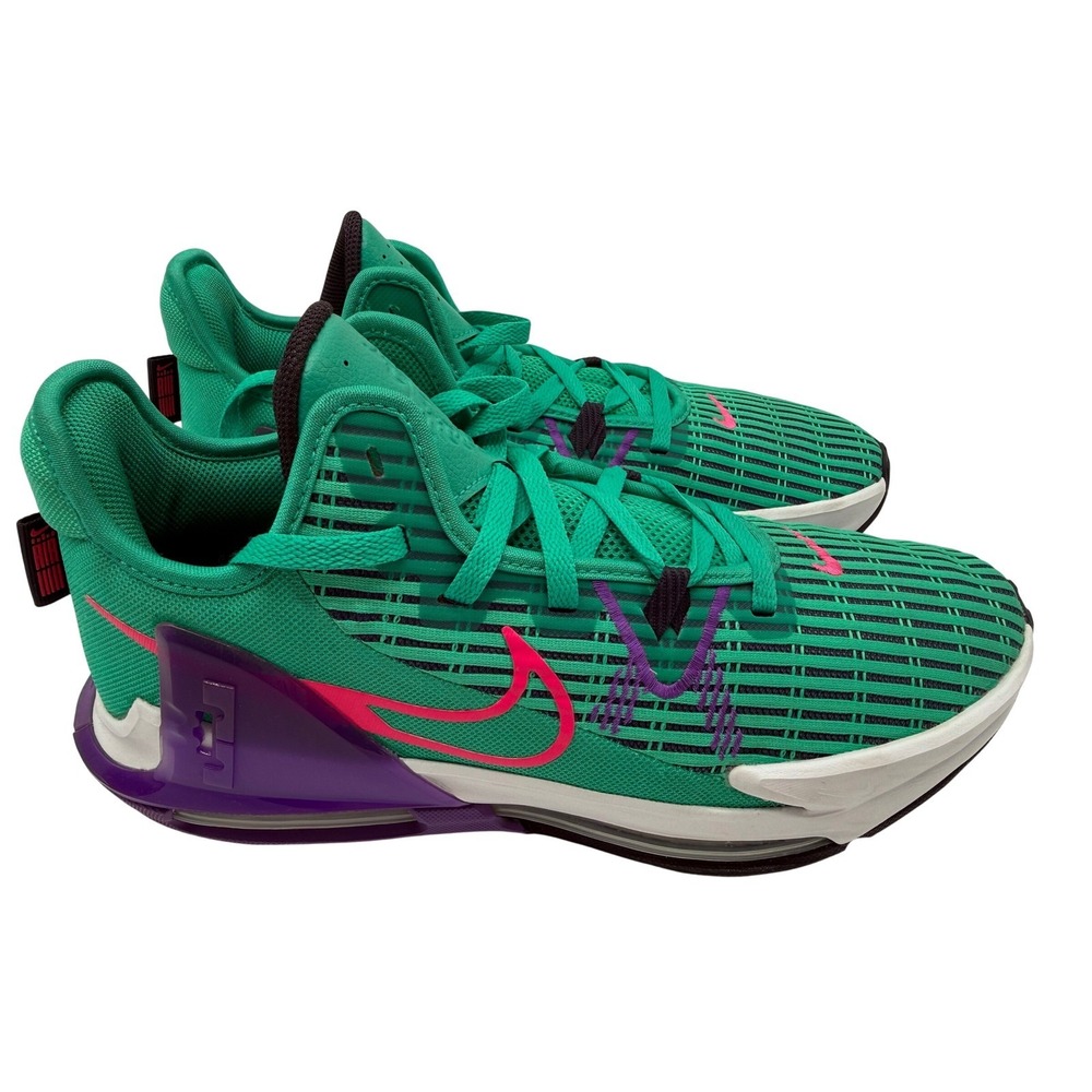 Nike LeBron Witness 6 Mens 11.5 Green Excellent Basketball Sneakers CZ4052-300 - Picture 5 of 16
